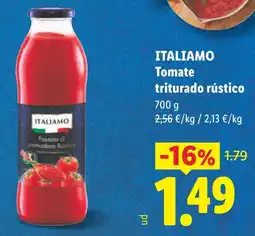 Lidl Italiamo tomate triturado rústico oferta