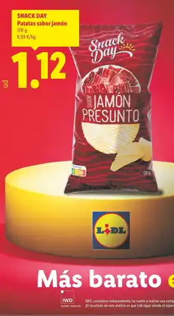 Lidl Snack Day Patatas sabor jamón oferta