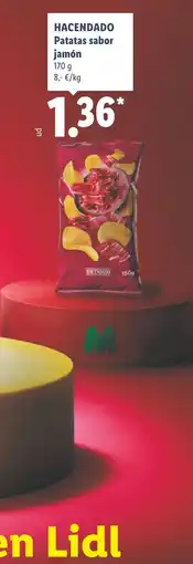 Lidl Hacendado patatas sabor jamón oferta