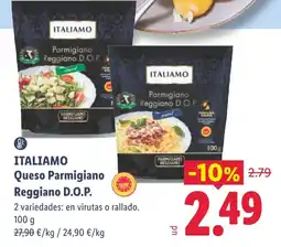 Lidl Italiamo queso parmesano reggiano d.o.p. oferta