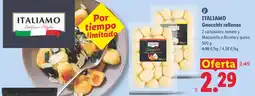 Lidl Italiamo Gnocchis rellenos oferta