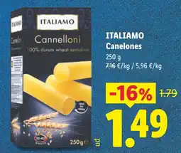 Lidl Italiamo canelones oferta