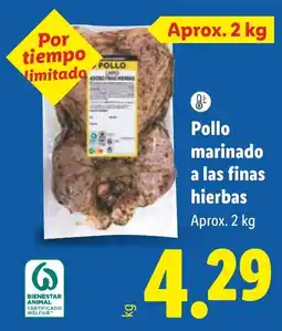 Lidl Pollo marinado a las finas hierbas oferta