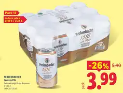 Lidl Perlenbacher Cerveza Pils oferta