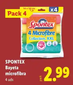 Lidl Spontex bayeta microfibra oferta