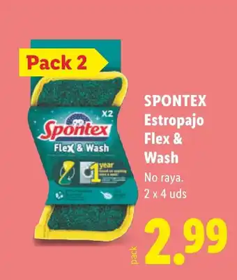 Spontex estropajo flex & wash