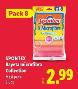 Lidl Spontex bayeta microfibra collection oferta