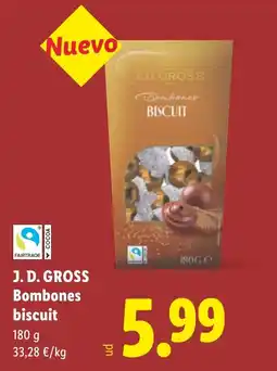 Lidl J. D. GROSS bombones biscuit oferta
