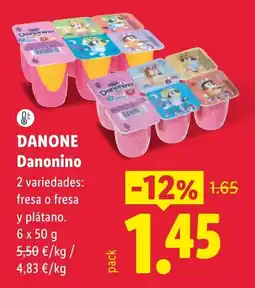 Lidl Danone Danonino oferta