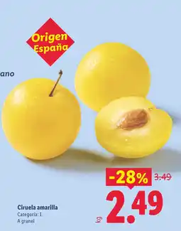 Lidl Ciruela amarilla oferta