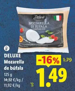 Lidl Deluxe mozzarella de búfala oferta