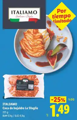 Lidl Italiamo coca de hojaldre le sfoglie oferta
