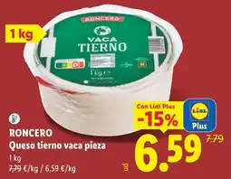 Lidl Roncero queso tierno vaca pieza oferta