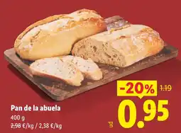 Lidl Pan de la abuela oferta