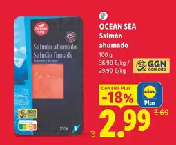 Lidl Ocean Sea Salmón ahumado oferta