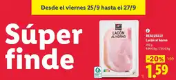 Lidl Realvalle lacón al horno oferta