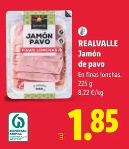 Lidl Realvalle jamón de pavo oferta