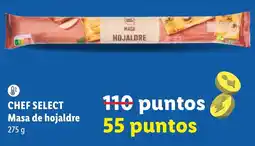 Lidl chef select masa de hojaldre oferta