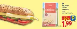 Lidl Milbona lonchas emmental oferta