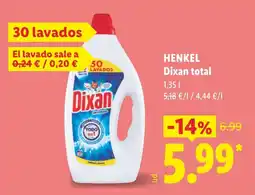 Lidl Henkel Dixan total oferta