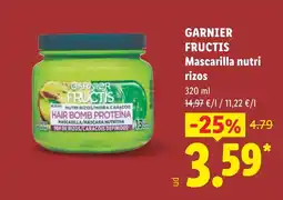 Lidl Garnier fructis mascarilla nutri rizos oferta