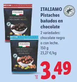 Lidl Italiamo pistachos bañados en chocolate oferta