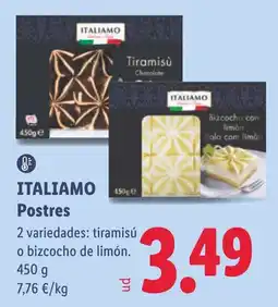 Lidl italiamo postres oferta