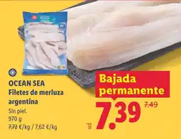 Lidl Ocean Sea filetes de merluza argentina oferta