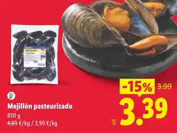 Lidl Mejillón pasteurizado oferta