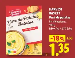 Lidl Harvest Basket puré de patatas oferta