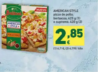 HiperDino American Style Pizza De Pollo Barbacoa O Supreme 425g oferta