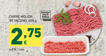 HiperDino Carne Molida De Vacuno 400g oferta
