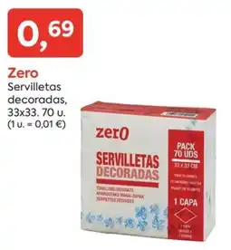 Suma Supermercados Zero servilletas decoradas oferta