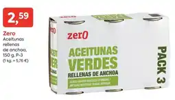 Suma Supermercados zero aceitunas verdes rellenas de anchoa oferta