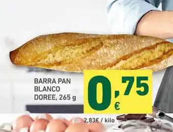 HiperDino Barra Pan Blanco Doree 265g oferta