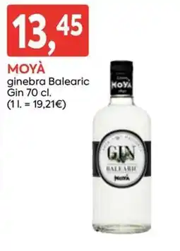Suma Supermercados Moyà ginebra Balearic Gin oferta