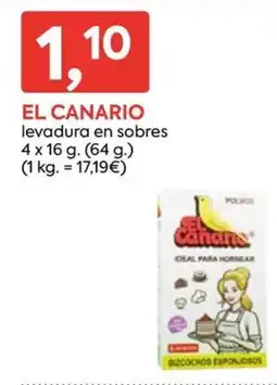 Suma Supermercados el canario levadura en sobres oferta