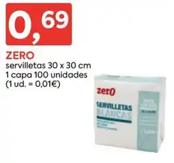 Suma Supermercados zero servilletas blancas oferta