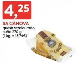 Suma Supermercados Sa Cànova queso semicurado oferta
