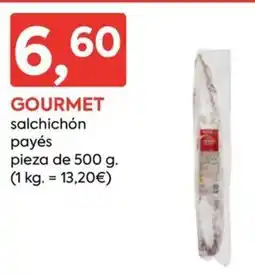 Suma Supermercados Gourmet salchichón payés oferta