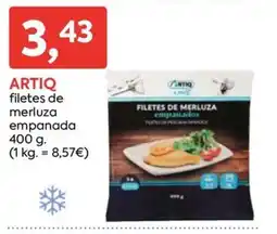 Suma Supermercados Artiq filetes de merluza empanada oferta
