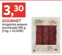 Suma Supermercados Gourmet longaniza payesa loncheada oferta