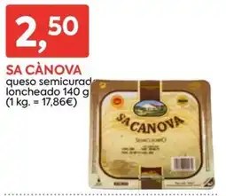 Suma Supermercados Sa Canova queso semicurado oferta