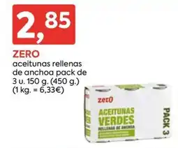 Suma Supermercados zero aceitunas verdes rellenas de anchoa oferta