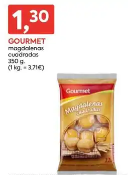 Suma Supermercados Gourmet magdalenas cuadradas oferta