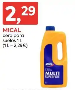 Suma Supermercados Mical cera para suelos oferta