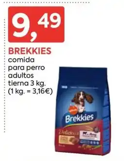 Suma Supermercados Brekkies comida para perro adultos tierna oferta