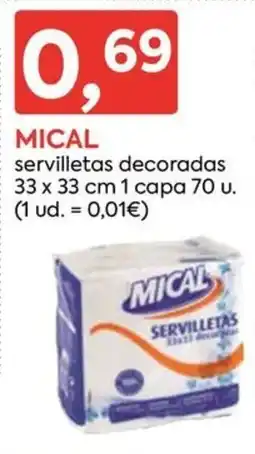 Suma Supermercados Mical servilletas decoradas oferta