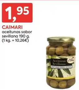 Suma Supermercados Caimari aceitunas sabor sevillana oferta