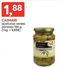 Suma Supermercados Caimari aceitunas verdes partidas oferta